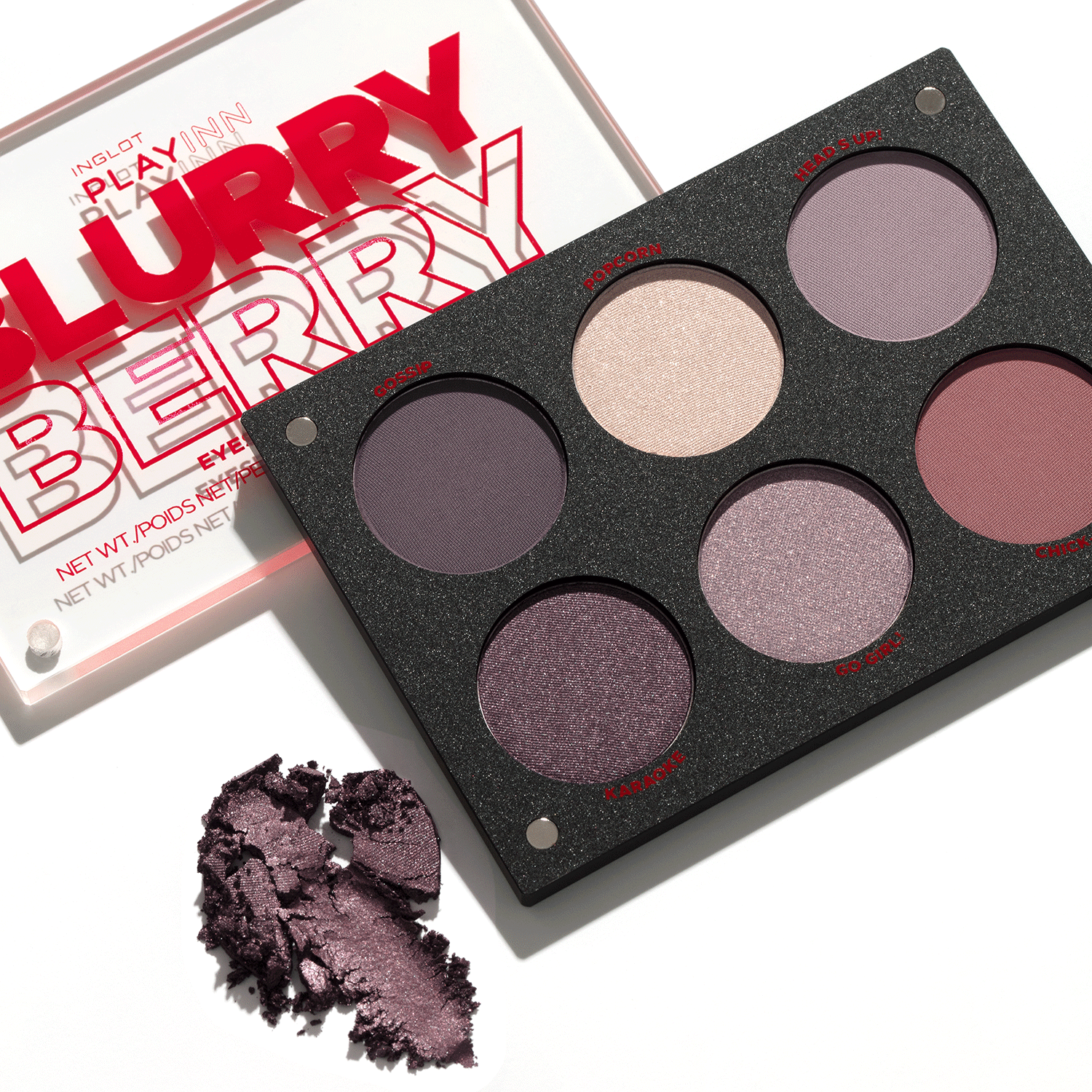 Палитра для теней для век Palette eyeshadow blurry berry 2 | INGLOT  Cosmetics Россия