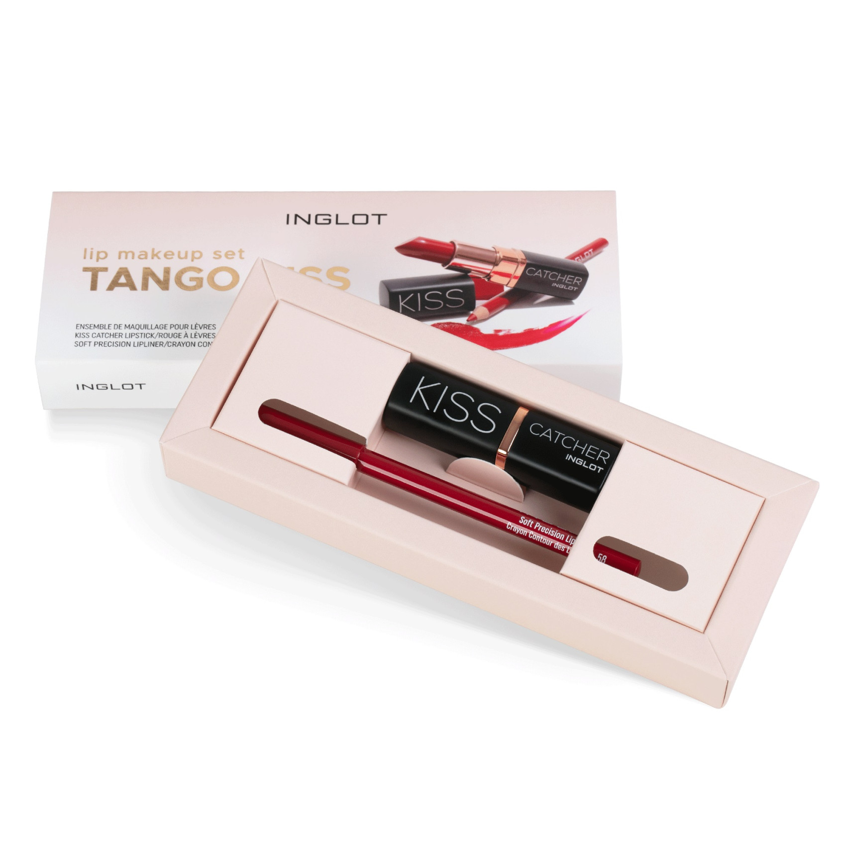 Набор для макияжа Lip makeup set (Lip makeup set tango kiss (Kiss catcher  905 + Soft precision lipliner 58) !)